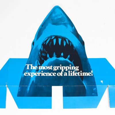 Vintage Jaws Cardboard Promotional Movie Display Standee