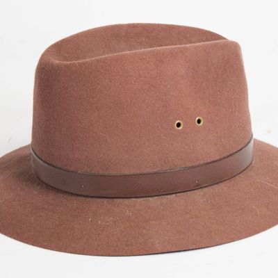 Peter Benchley's Wool Fedora with Leather Hatband