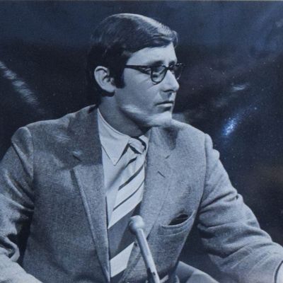 Silver Gelatin Print Peter Benchley In Television Studio