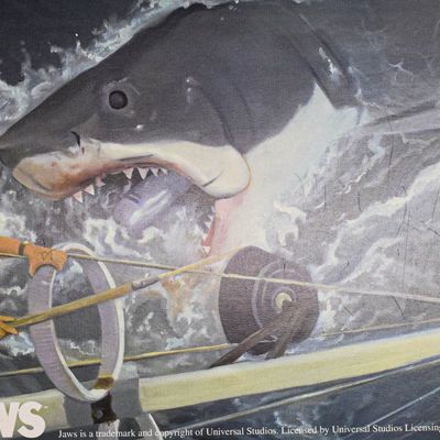 Paul McPhee Art Print Jaws Film Scene