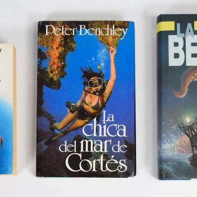 3 Peter Benchley Spanish Language Paperback and Hardcover Novels