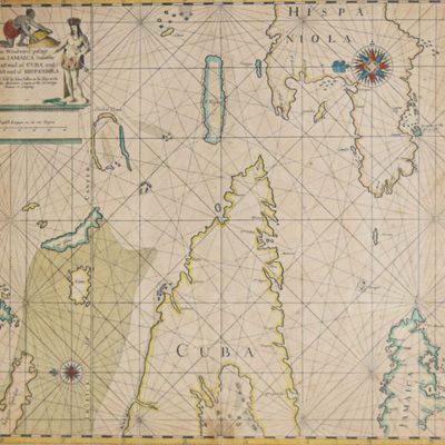 John Seller Hand-Colored Engraving The Windward Passage