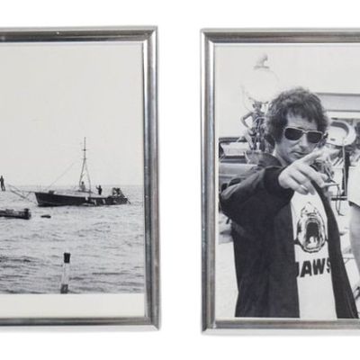 2 Jaws Production Stills, Peter Benchley and Steven Spielberg