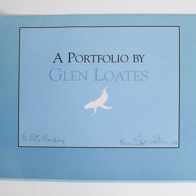 2 Glen Loates Lithographs Marine Life Portfolio, Inscribed to PB