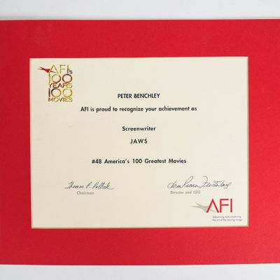 American Film Institute Peter Benchley Jaws Screenwriter Achievement Award