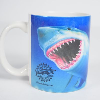 San Diego Shark Diving Ceramic Great White Shark Mug