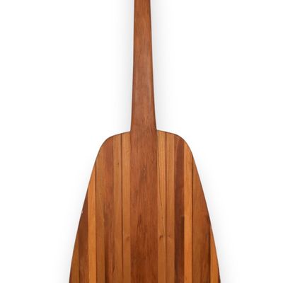 8 Foot Wood Paddle Oar With Arrowhead Pommel