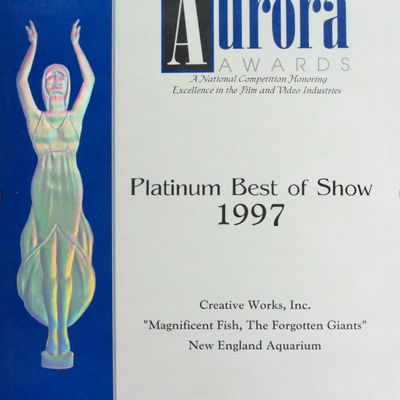 Aurora Awards Platinum Best of Show Plaque for Peter Benchley