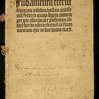 1499 book from the press of Martin Luther's printer