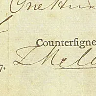 Thomas Melvill signature