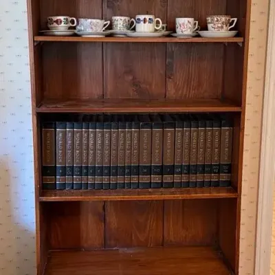 Wooden Bookcase With Doors