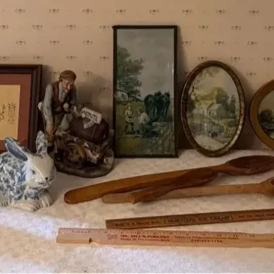 Assorted Lot Of Vintage Decor 