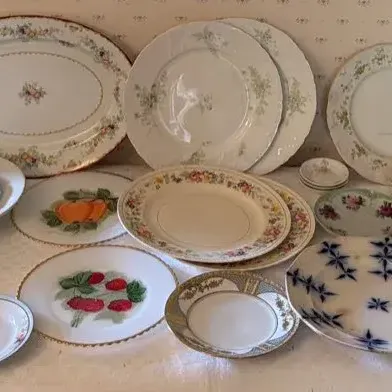 Lot Of Assorted Vintage Plates & Bowls