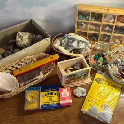 Vintage Fossils, Rocks, Shells, Crystals