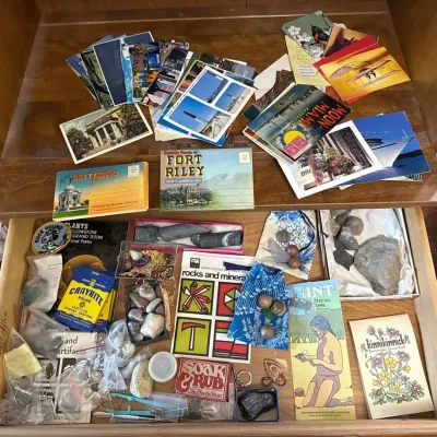 Vintage Postcards, Rocks, Minerals