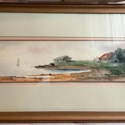 Original Framed Watercolor 