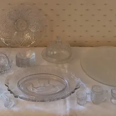 Lot Of Assorted Clear Glass 
