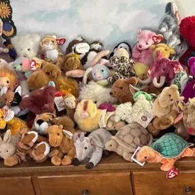 Large Lot Stuffed Animals, Beanie Babies, Boyd’s, More