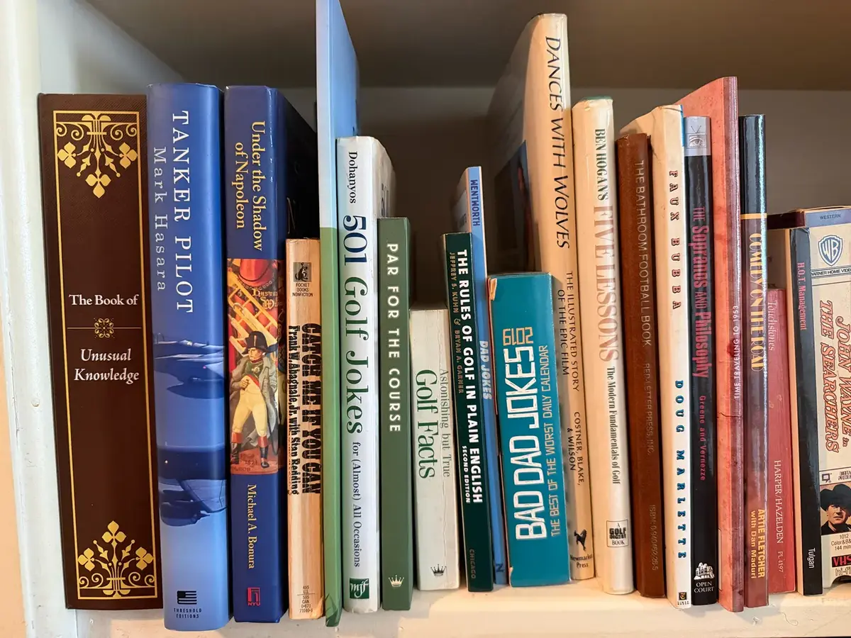 Golf, Baseball & Sports Book Collection with John Wayne VHS