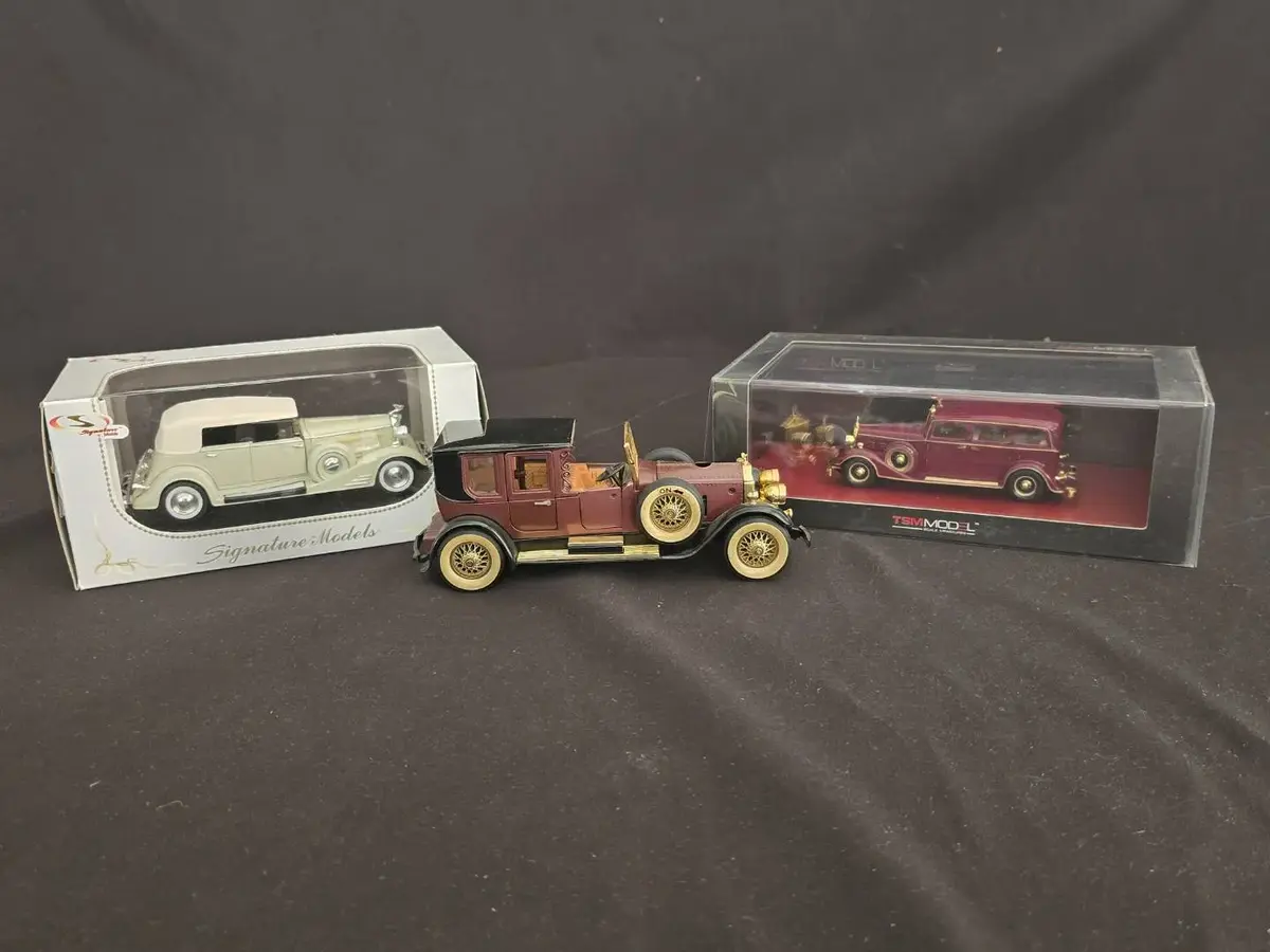 Vintage Die-Cast & Music Box Model Car Collection - TSM Model, Signature Models (3 Cars)