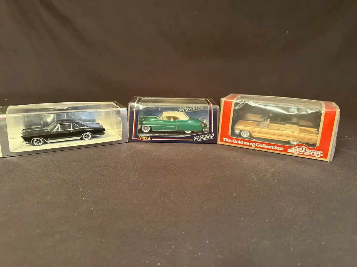 Classic American 1:43 Die-Cast Cars – Cadillac Eldorado, DeVille & Buick Riviera