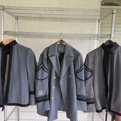 Vintage U.S. ROTC Military Uniform Collection – 3 Jackets & Garrison Cap