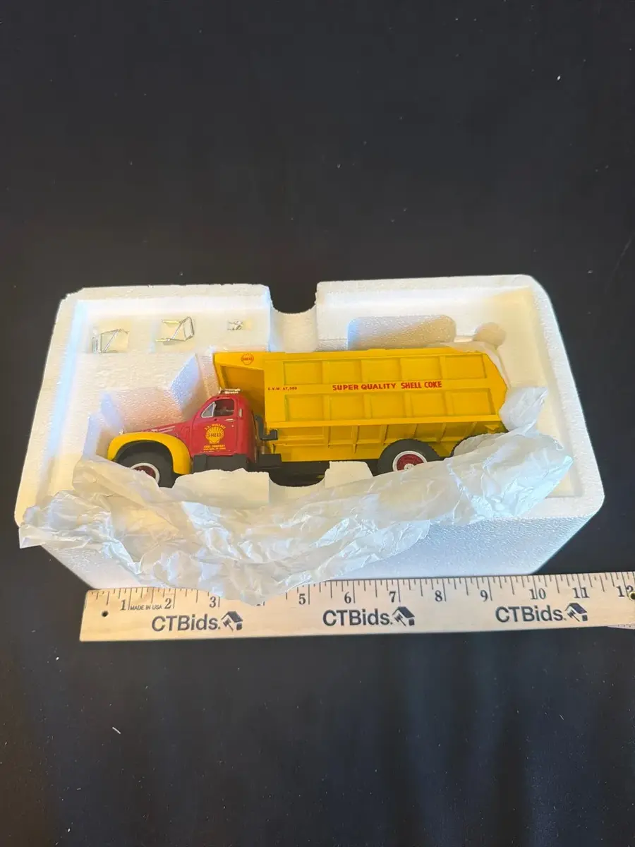 First Gear 1960 Mack Model B-61 Shell Coke Dump Truck Die-Cast Collectible