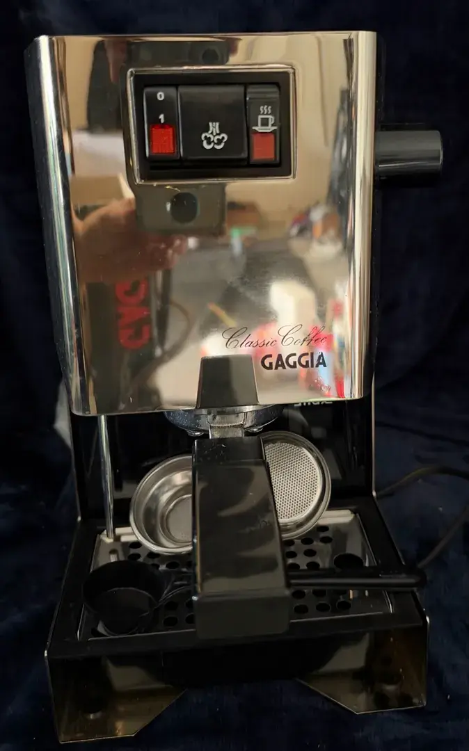 Vintage Gaggia Classic Coffee Espresso Machine Gold Champagne Limited Edition - In Box