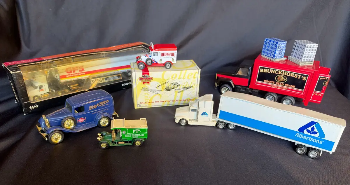 Vintage and collectible die-cast toy trucks 
