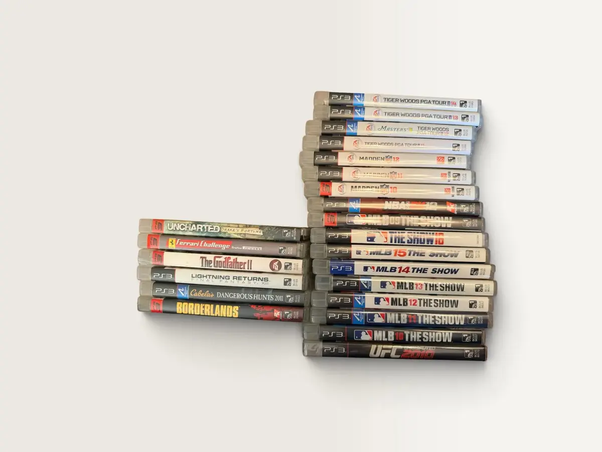 Sony PlayStation 3 PS3 Video Game Lot – 25 Games – MLB The Show, Tiger Woods, Madden & More