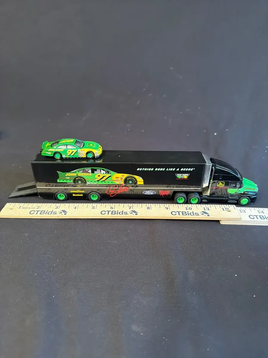 NASCAR Racing Team Die-Cast Transporter & Race Car Collection – John Deere, Caterpillar & More
