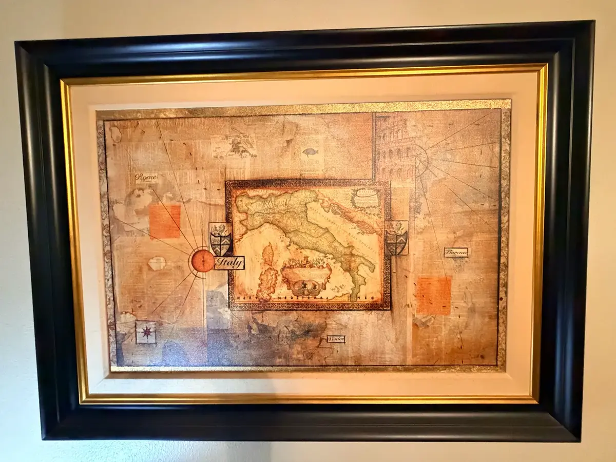 Map Of Italy Wall Hanging Decoration