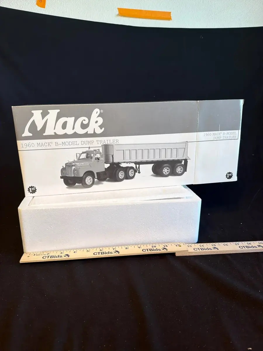 First Gear 1960 Mack B-Model Tractor & Dump Trailer Die-Cast Model