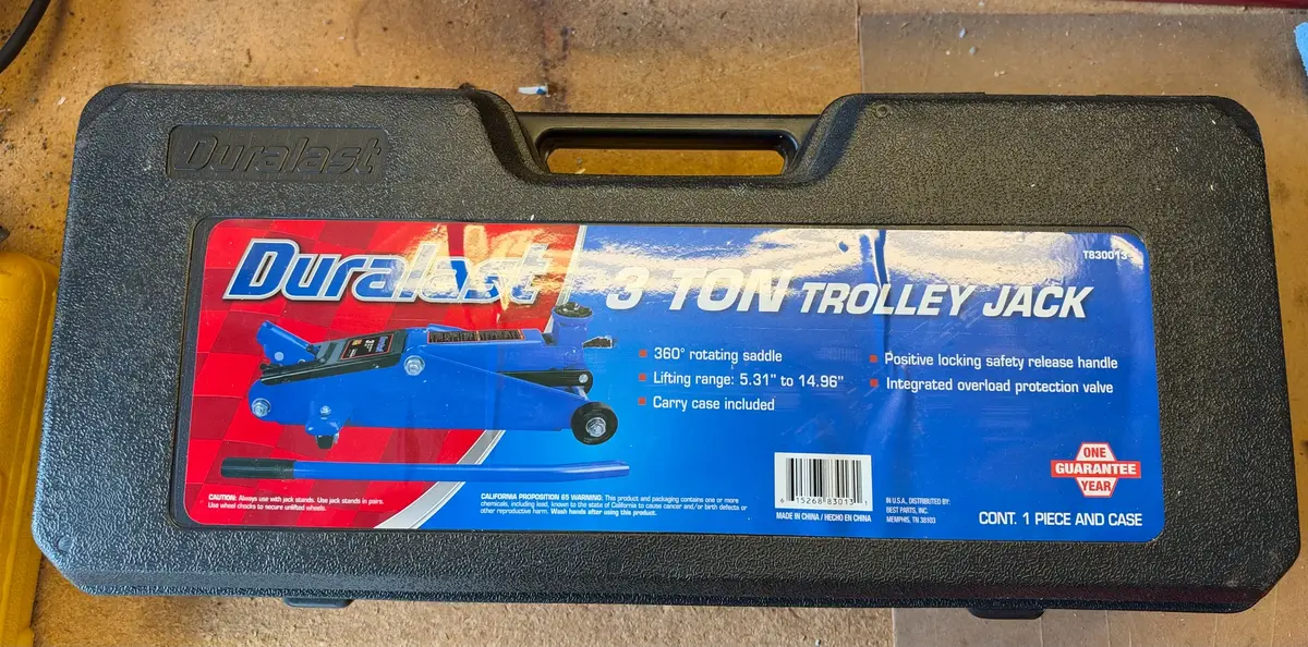 Duralast 3 Ton Trolley Jack (Model T830013)