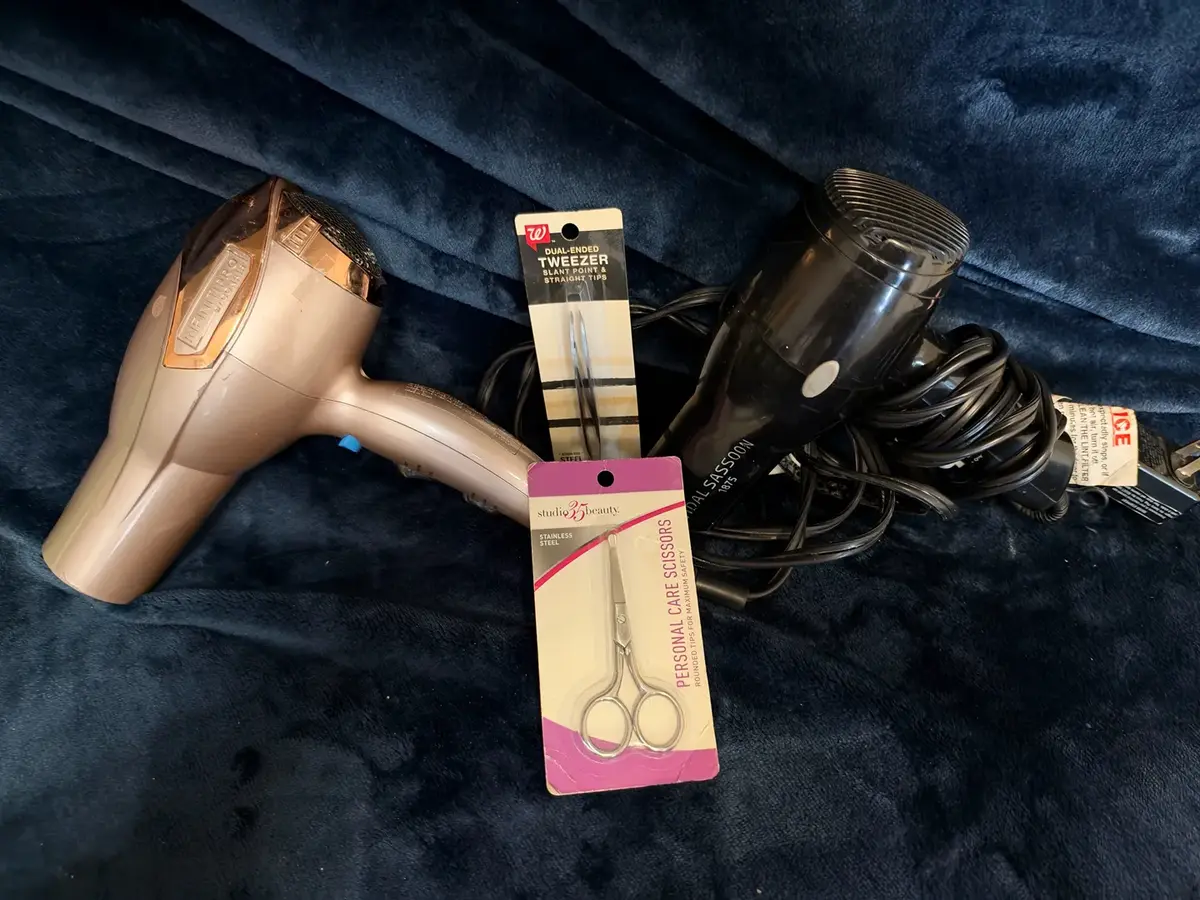 Mixed Personal Care & Grooming Lot - Conair InfinitiPRO Hair Dryer, Clubman Pinaud Powder, MiraLAX &