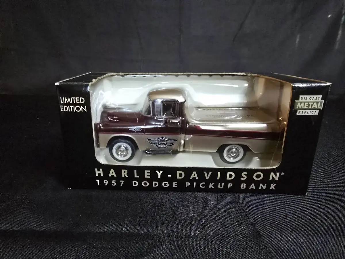 Harley-Davidson 1957 Dodge Pickup Bank Die-Cast Metal 1:25 Scale NIB Dealer Exclusive
