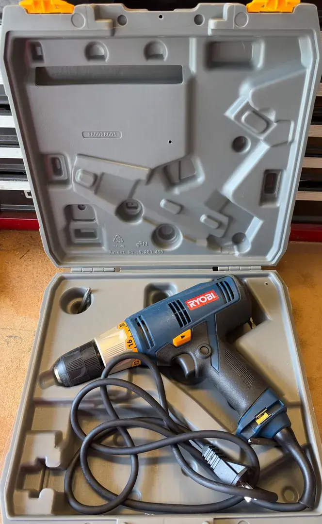 Ryobi D46C "The Clutch Driver" 3/8-Inch Corded Drill with Molded Hard Case