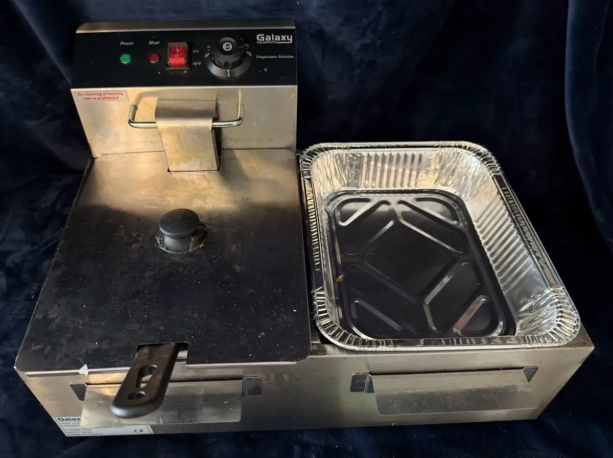 Galaxy Dual Tank Commercial Deep Fryer (Prepped Setup)