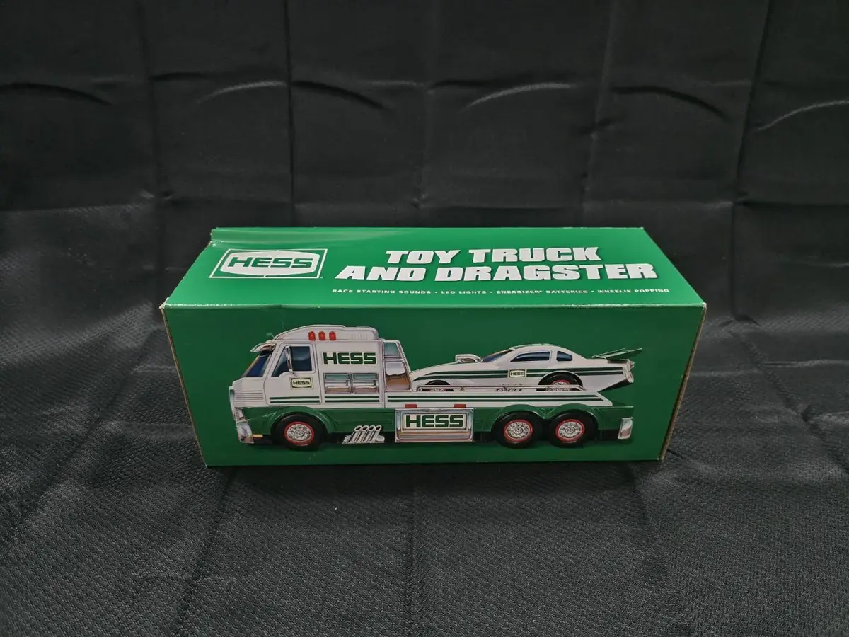 2016 Hess Toy Truck and Dragster Set with Box 