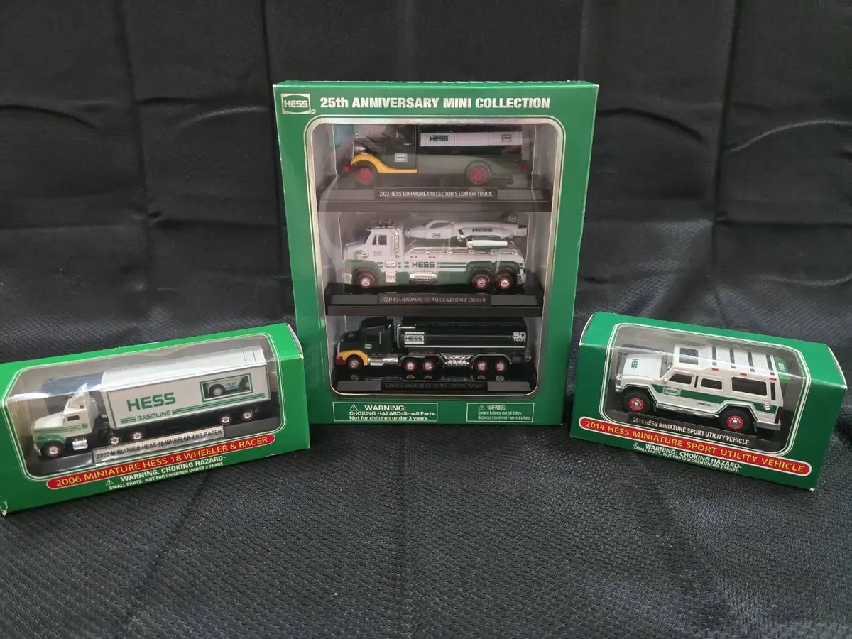 Hess Miniature Toy Truck Collection Lot of 3 - 25th Anniversary, 2006 & 2014
