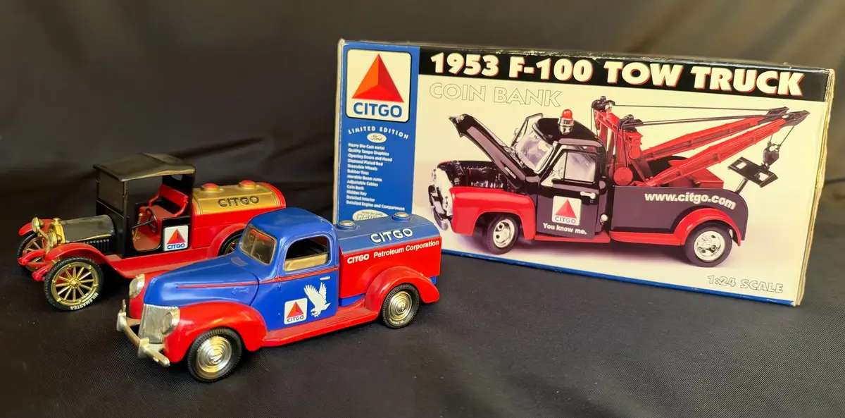 Vintage CITGO Collectible Diecast Promotional Toy Truck and Bank Collection