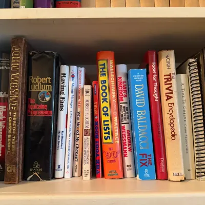 Assorted Books – Robert Ludlum, David Baldacci, Tim Allen, Humor & Reference