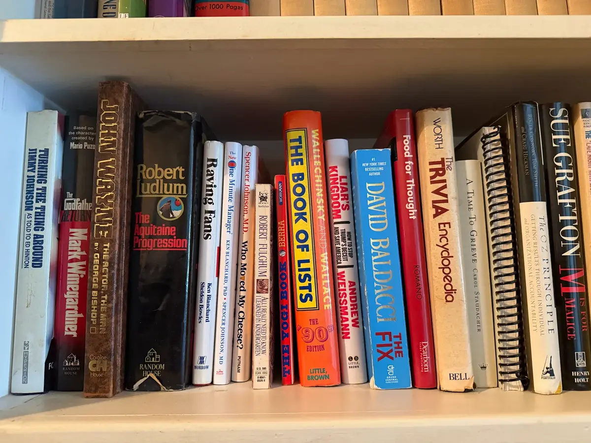 Assorted Books – Robert Ludlum, David Baldacci, Tim Allen, Humor & Reference