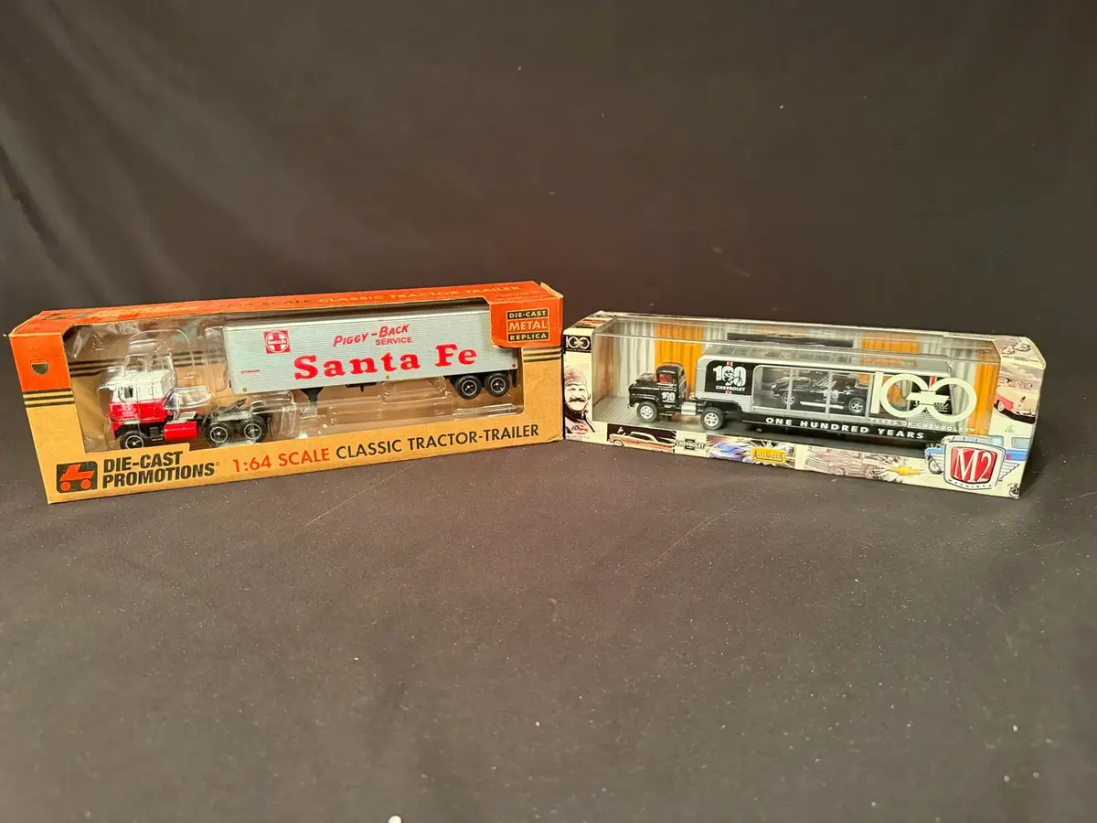 Santa Fe 1:64 Tractor-Trailer & M2 Chevrolet 100 Years Auto-Hauler