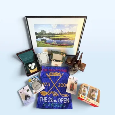 Golf Memorabilia & Accessories Lot – TPC Sawgrass, St. Andrews & U.S. Open