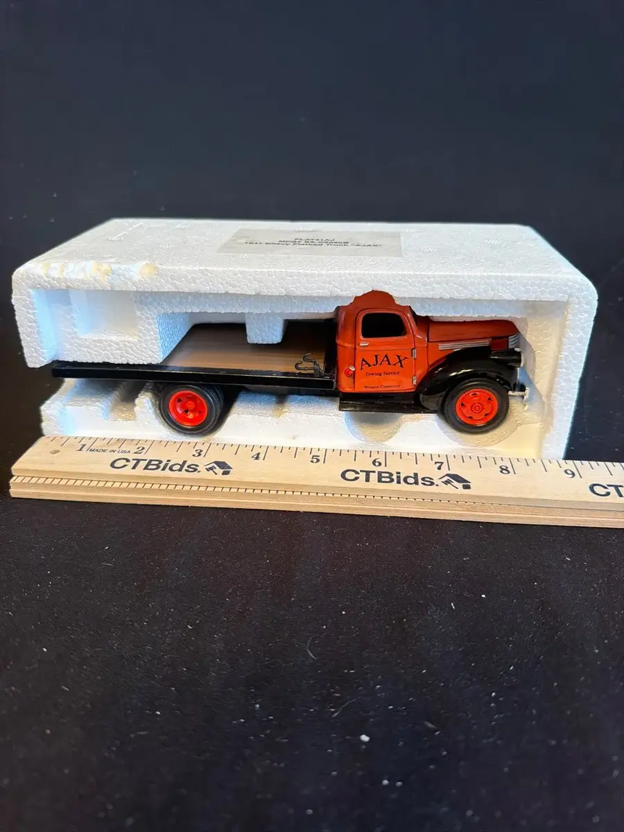 1941 Chevrolet “AJAX” Flatbed Truck Diecast Model – In Original Styrofoam
