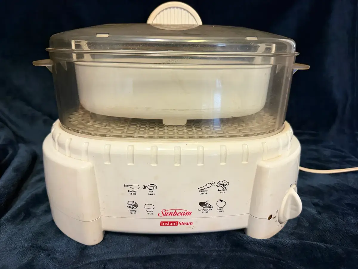 Sunbeam Instant Steam 3-Quart Electric Food Steamer & Rice Cooker Model 4710
