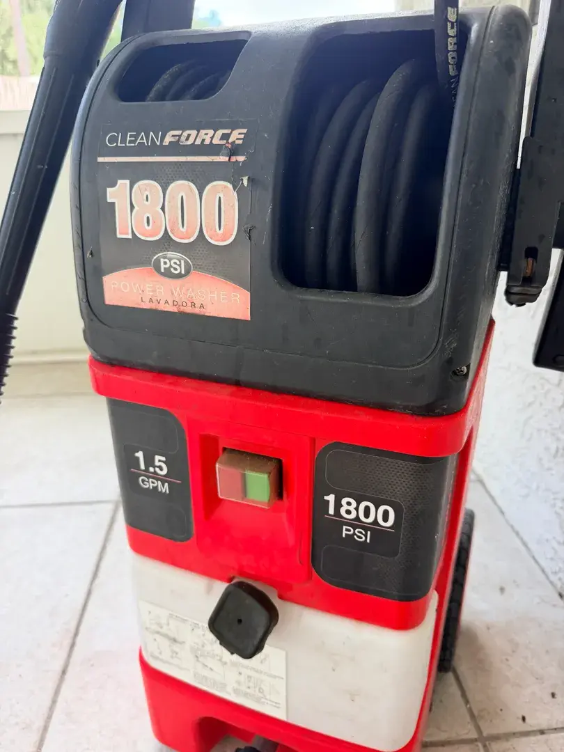 Clean Force 1800 PSI Electric Pressure Washer with Wand & Hose