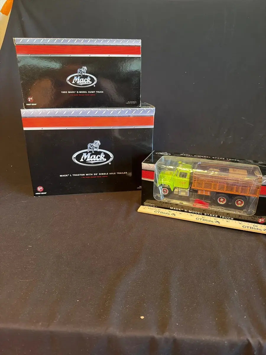 Lot of 3 First Gear Mack 1:34 Scale Die-Cast Trucks – Original Boxes