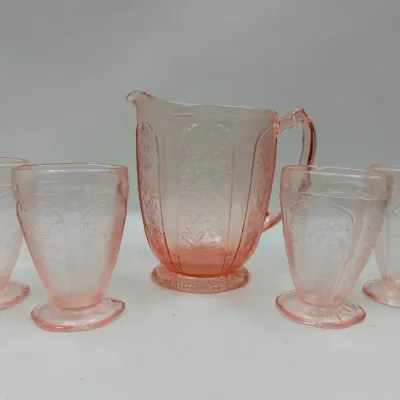 Jeanette Glass Company “Cherry Blossoms” Depression Glass